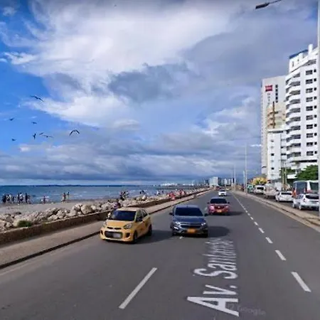 Apto cerca Centro Hist en Edf Frente a la playa Cartagena Exterior foto